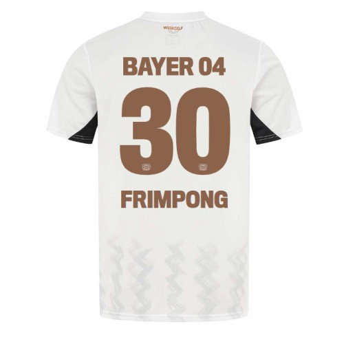 Dres Bayer Leverkusen Jeremie Frimpong #30 Gostujuci 2024-25 Kratak Rukav